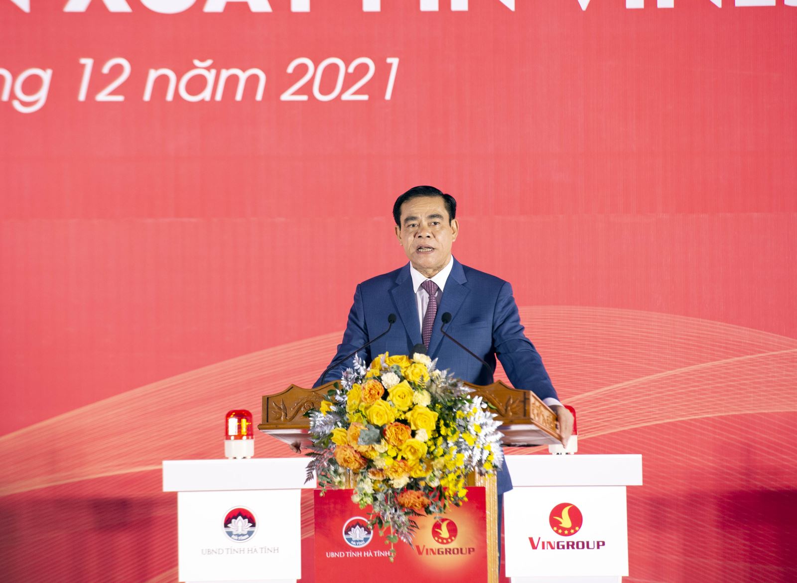 Ông Võ Trọng Hải - Phó Bí thư Tỉnh uỷ, Chủ tịch UBND tỉnh Hà Tĩnh kỳ vọng dự án Nhà máy Sản xuất Pin VinES sẽ đóng góp quan trọng vào các mục tiêu phát triển kinh tế - xã hội của địa phương.