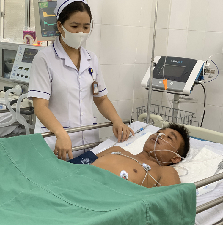 Sức khỏe bệnh nhân ổn định và được tiếp tục chăm sóc tại bệnh viện.