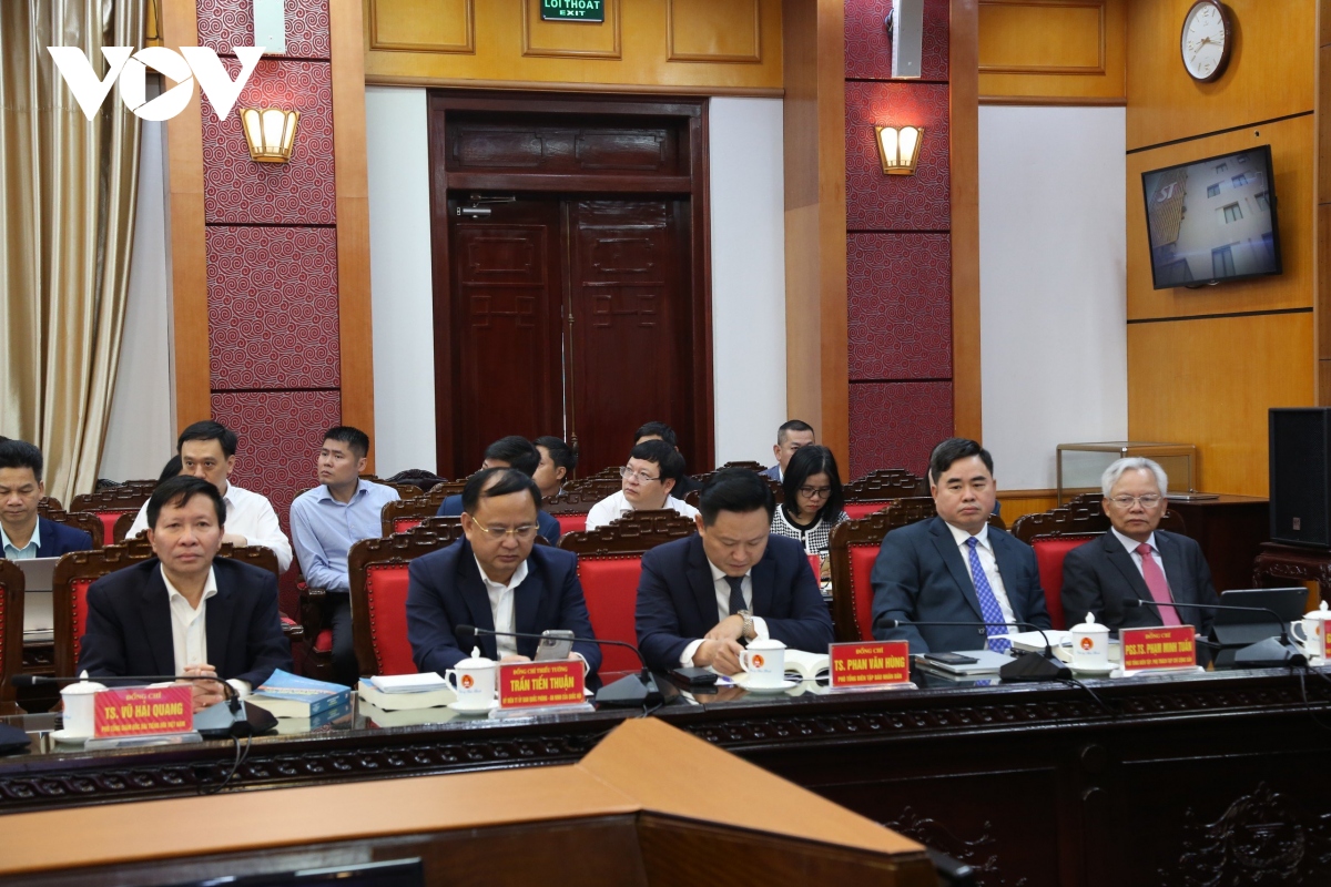 Tiến sĩ Vũ Hải Quang, Phó Tổng Giám đốc Đài Tiếng nói Việt Nam tham dự hội thảo.